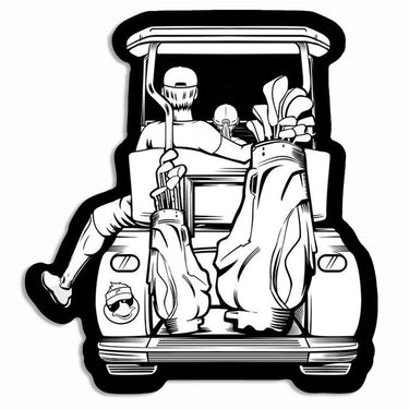Dad & Daughter Golf Cart Sticker